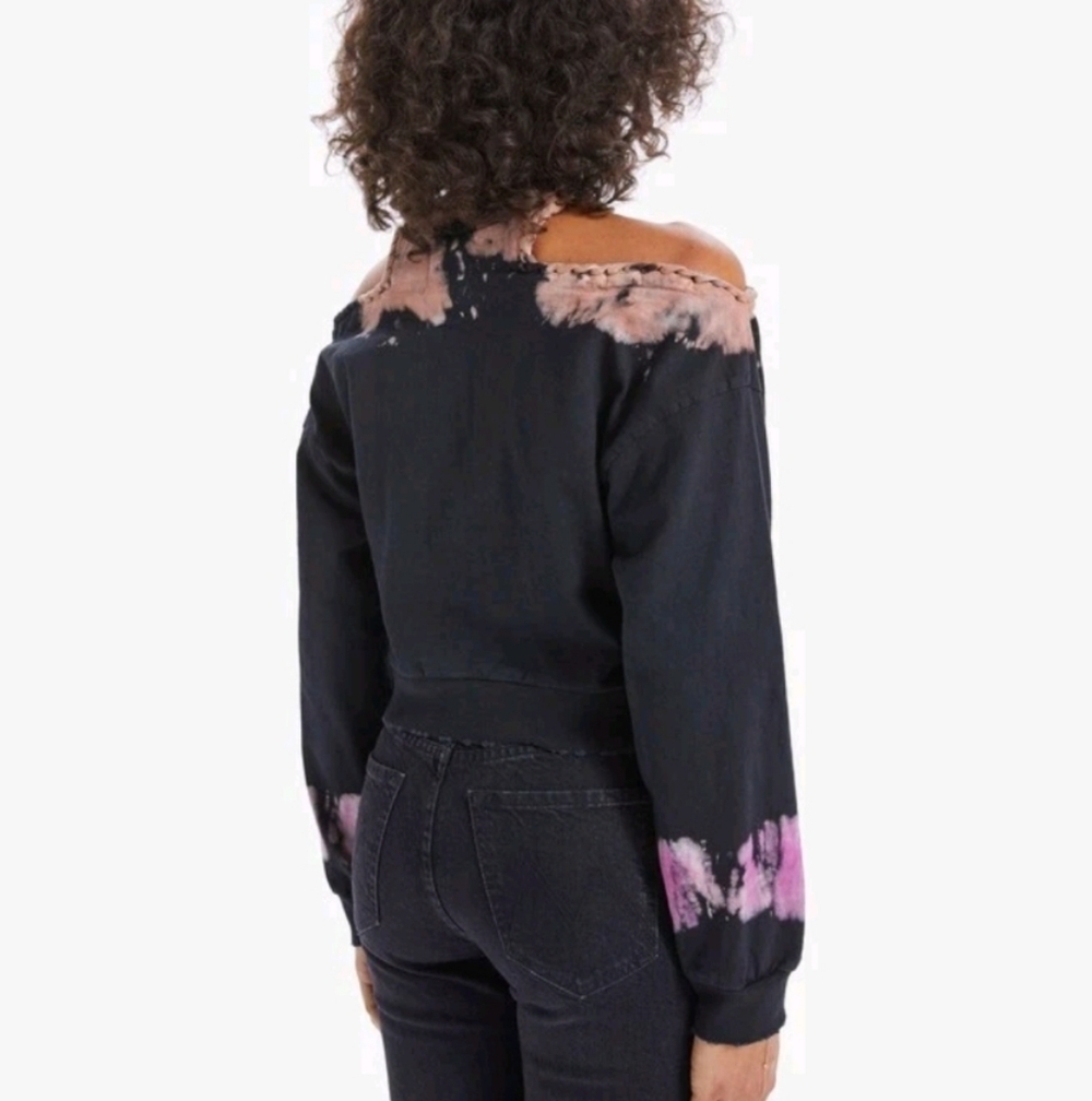 NOAM Caria Sweatshirt Azura 100% Cotton Tie Dye Small - Picture 2 of 9